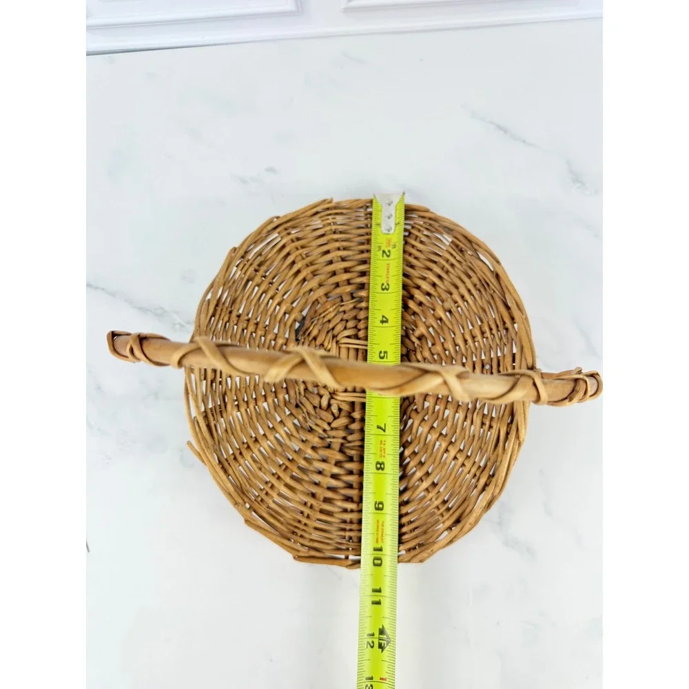 VTG Woven Wicker Petite Garden Gathering Basket 9